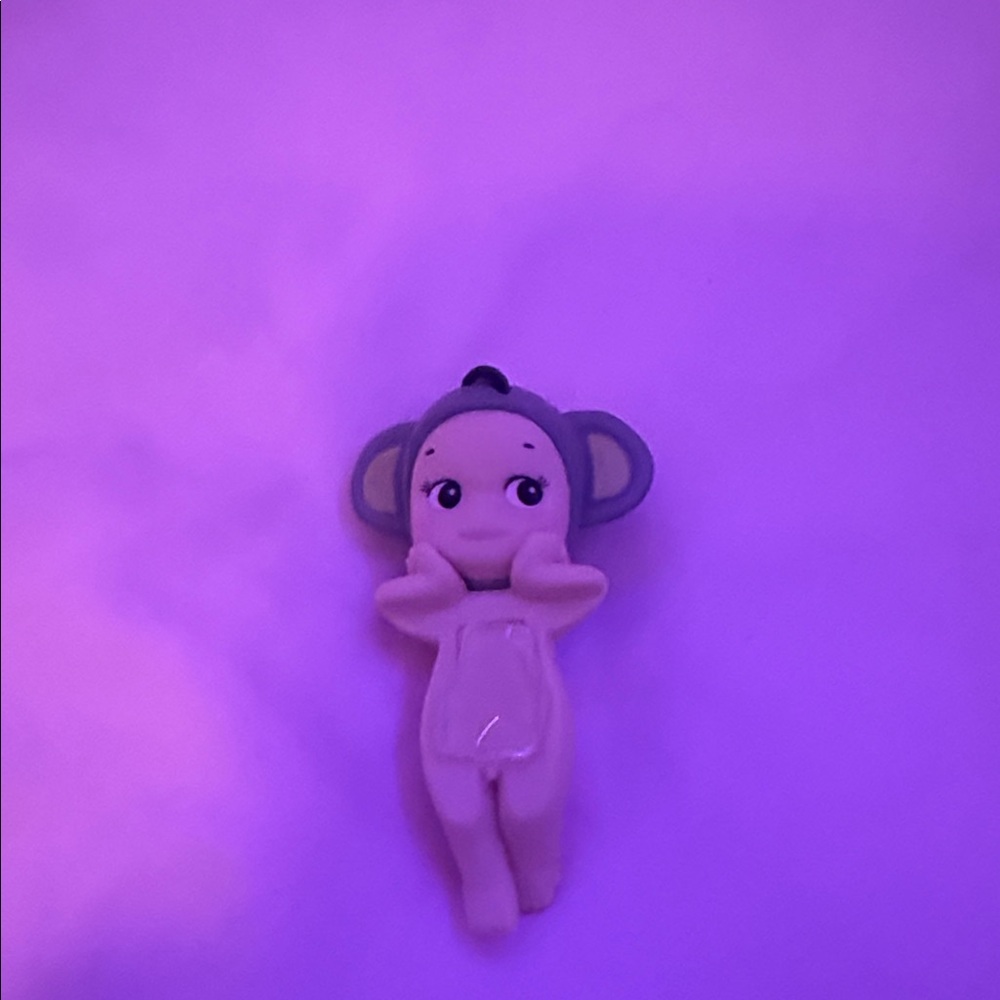 Charming Purple and Cream Monkey Doll